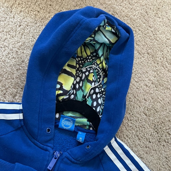 Adidas hoodie sweatshirt jacket blue women size M - Picture 4 of 5
